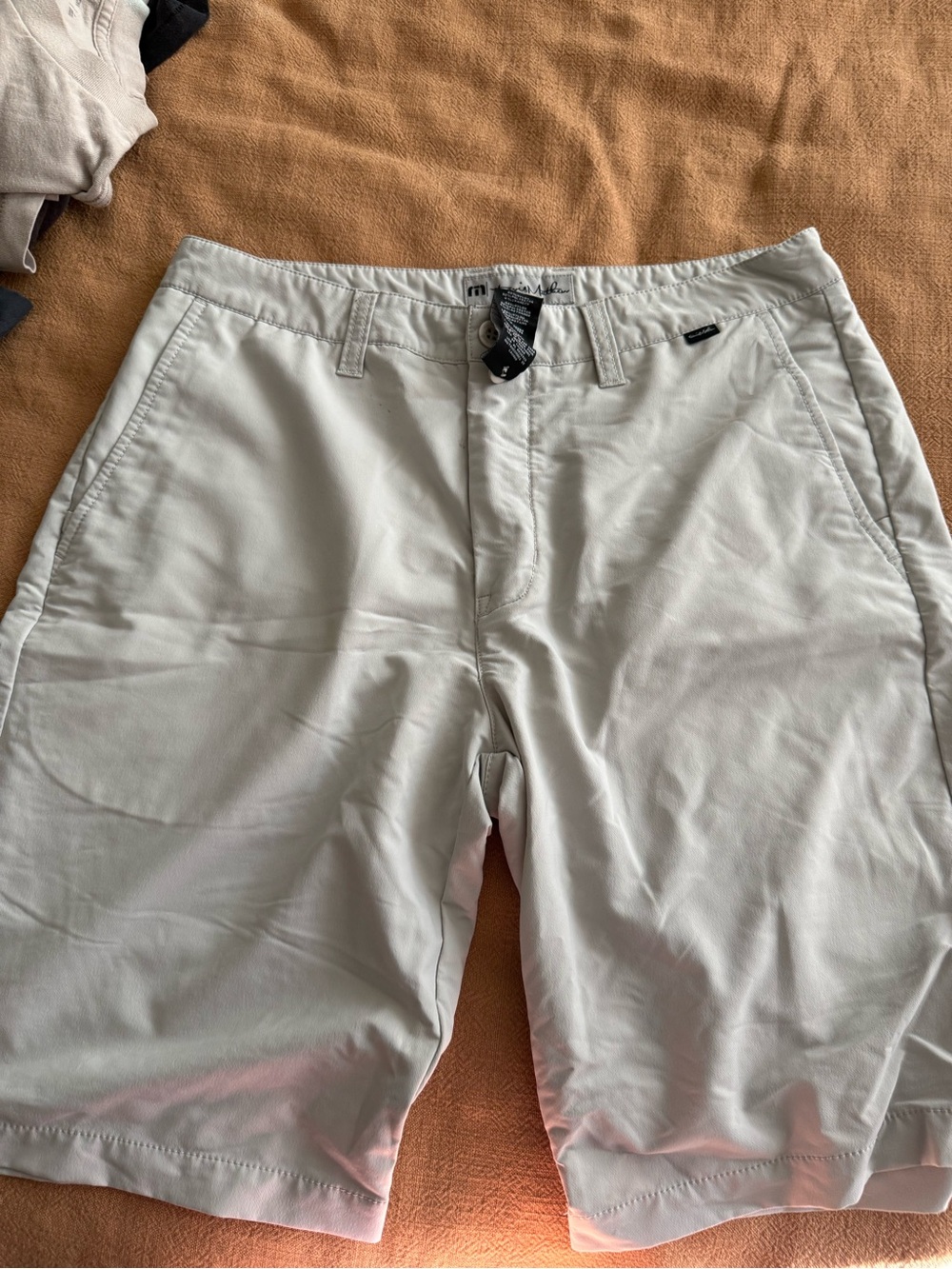 Travis Mathew Men's White Chino Shorts